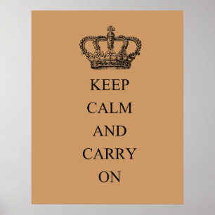 Keep Calm and Carry On Poster