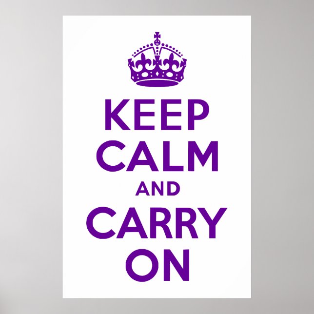 Keep Calm and Carry On Poster (Front)