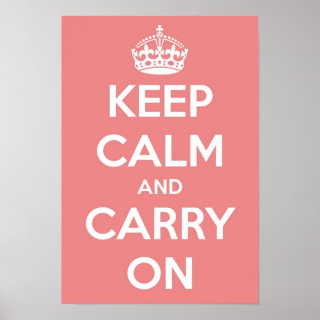 Keep Calm and Carry On Poster (Front)