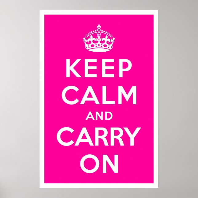 Keep Calm and Carry On Poster (Front)