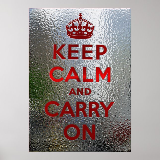 Keep Calm And Carry On Poster (Front)