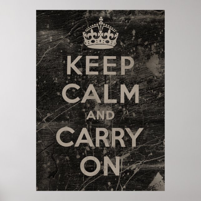 Keep Calm And Carry On Poster (Front)