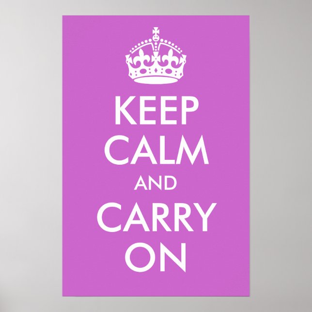Keep Calm and Carry On Print (Front)
