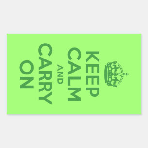Keep Calm and Carry On Sticker