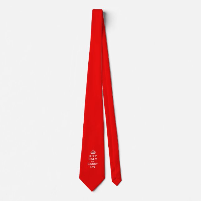 KEEP CALM AND CARRY ON TIE (Front)