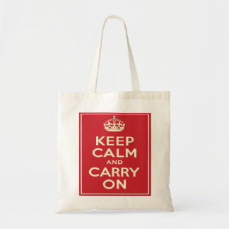 Keep Calm and carry on Tote Bag