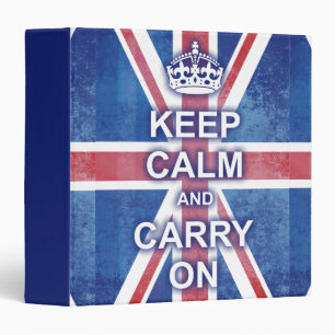 Keep Calm and Carry On Union Jack Binder