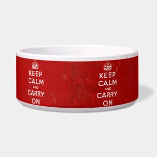 Keep Calm and Carry On, Vintage Red/White