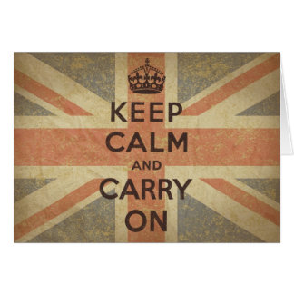 Keep Calm and Carry On with UK Flag