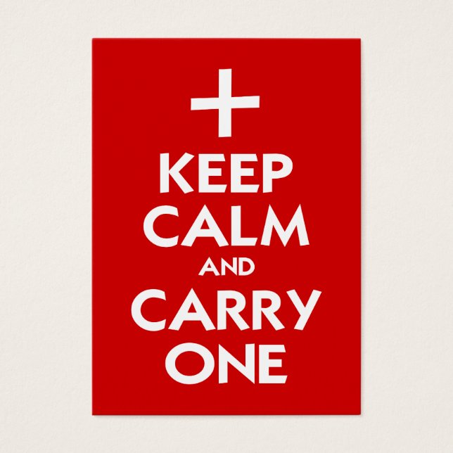 Keep Calm and Carry One (Front)