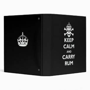 Keep Calm and Carry Rum Binder