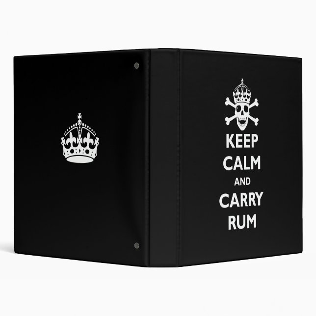 Keep Calm and Carry Rum Binder (Background)