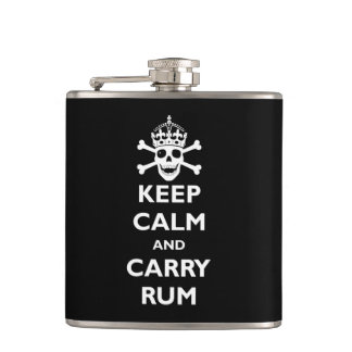 Keep Calm and Carry Rum Hip Flask