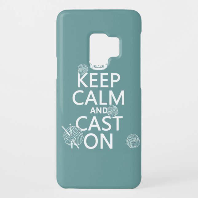 Keep Calm and Cast On - all colours Case-Mate Samsung Galaxy Case (Back)