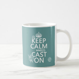 Keep Calm and Cast On - all colours Coffee Mug