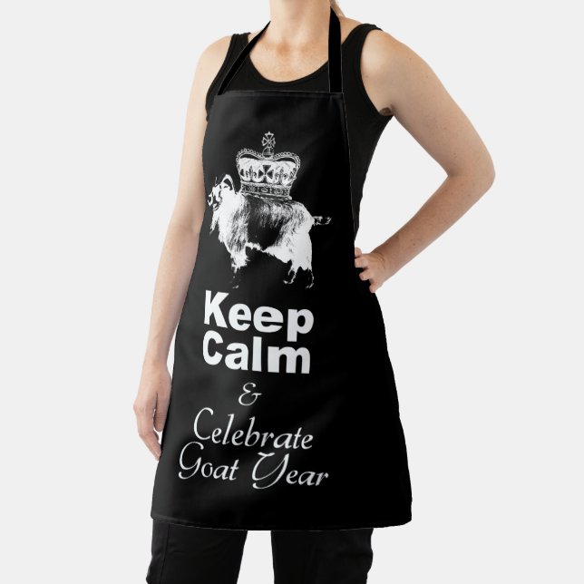 Keep Calm and Celebrate Goat year aoA Apron (Insitu)