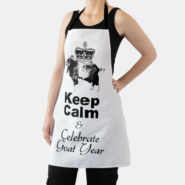Keep Calm and Celebrate Goat year aoA Apron (Insitu)