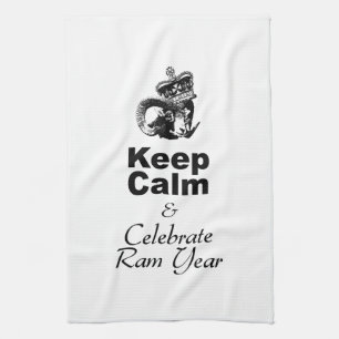 Keep Calm and Celebrate Ram Year 2027 KT Kitchen Towel