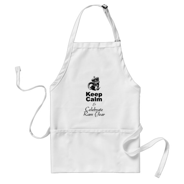 Keep Calm and Celebrate Ram year SA Standard Apron (Front)