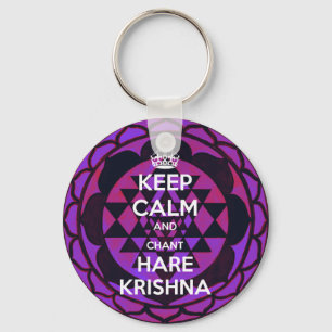 Keep Calm and Chant Hare Krishna Keychain