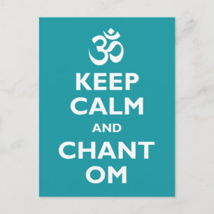 Keep Calm and Chant Om Postcard