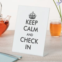 Keep calm and check in funny counter