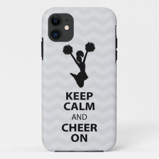 KEEP CALM and CHEER ON - BLACK - iPhone5 case
