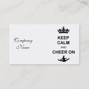 Keep Calm and Cheer on Business Card