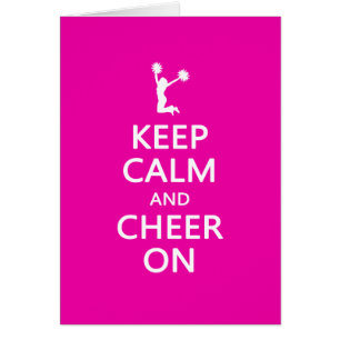 Keep Calm and Cheer On, Cheerleader Pink