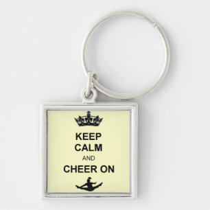 Keep calm and Cheer on Keychain