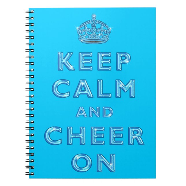 KEEP CALM AND CHEER ON Notebook for Cheerleaders (Front)