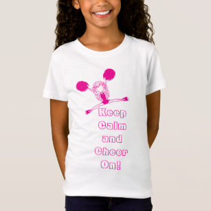 Keep Calm and Cheer On - Pink T-Shirt
