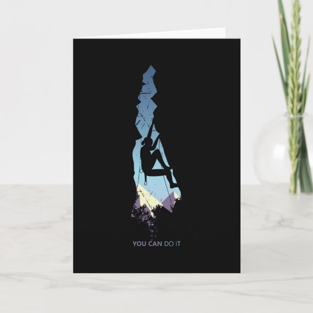 Keep calm and climb on card (Front)