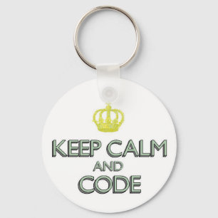 Keep Calm and Code Keychain