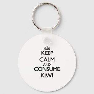 Keep calm and consume Kiwi Keychain