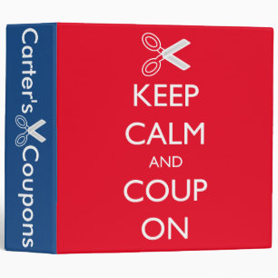"Keep Calm and Coup On" Personalized Coupon Binder