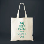 Keep Calm and Craft On Tote Bag<br><div class="desc">Keep Calm and Craft On series by WRKDesigns.</div>