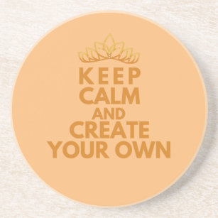 Keep calm and create your own T-Shirt Throw Pillow Coaster