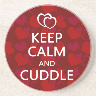 Keep Calm and Cuddle Coaster