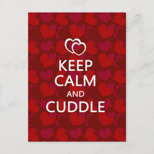 Keep Calm and Cuddle Postcard