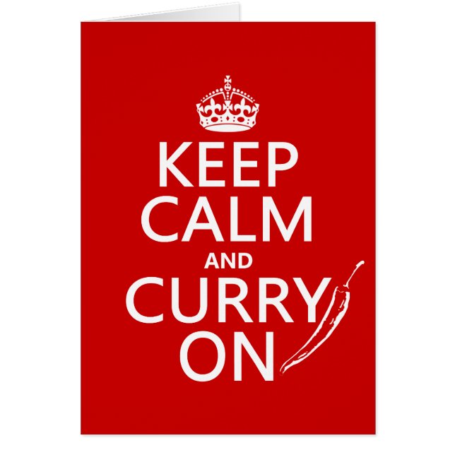 Keep Calm and Curry On (Front)