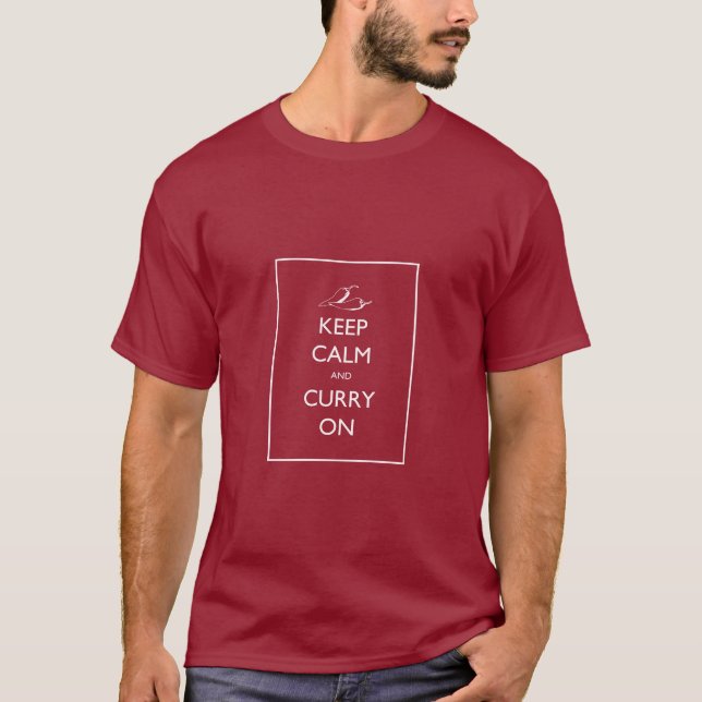 Keep Calm and Curry On tee (Front)