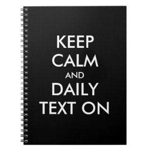 Keep Calm and Daily Text On JW  Notebook