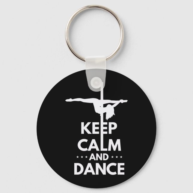 Keep Calm And Dance Keychain (Front)