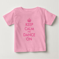 Keep calm and dance on baby tutu bodysuit for girl
