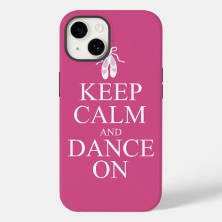 Keep Calm and Dance On Ballerina Shoes Pink Case-Mate iPhone 14 Case
