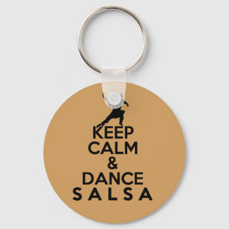 KEEP CALM AND DANCE SALSA gift Keychain