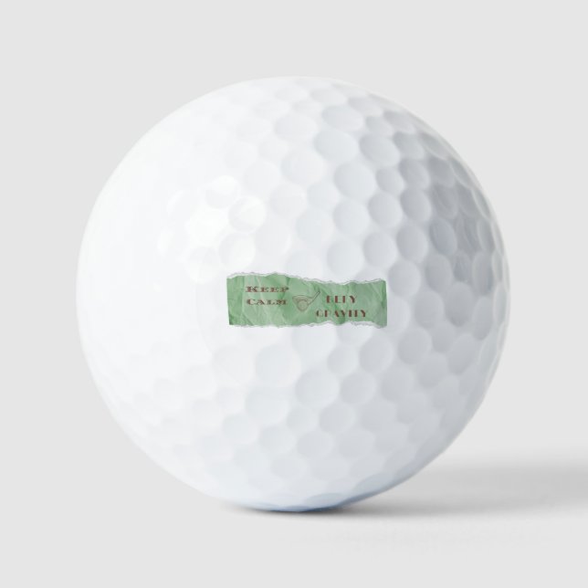 Keep Calm and Defy Gravity Golf Balls (Front)