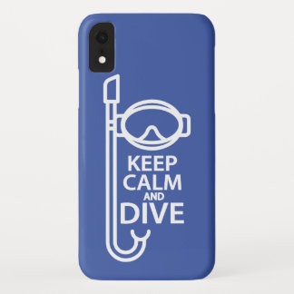 Keep calm and dive iPhone XR case