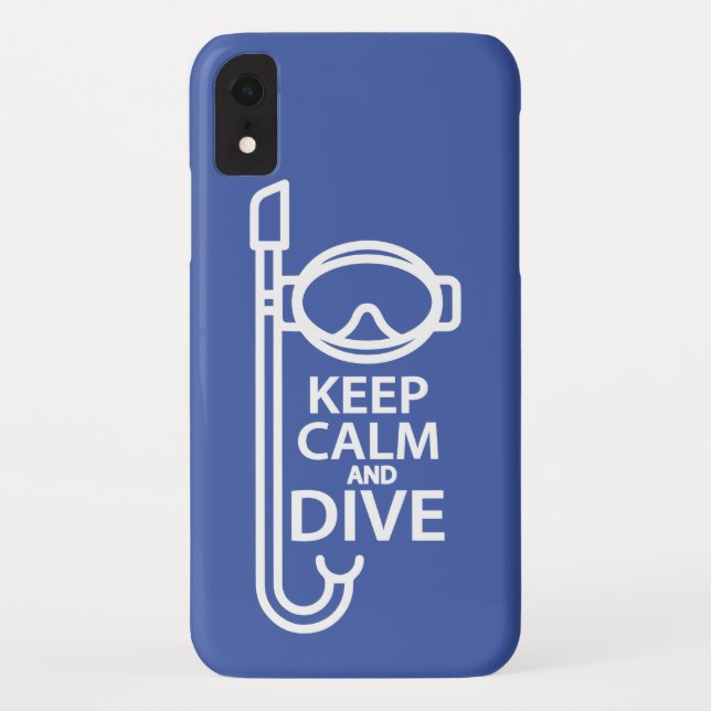 Keep calm and dive Case-Mate iPhone case (Back)